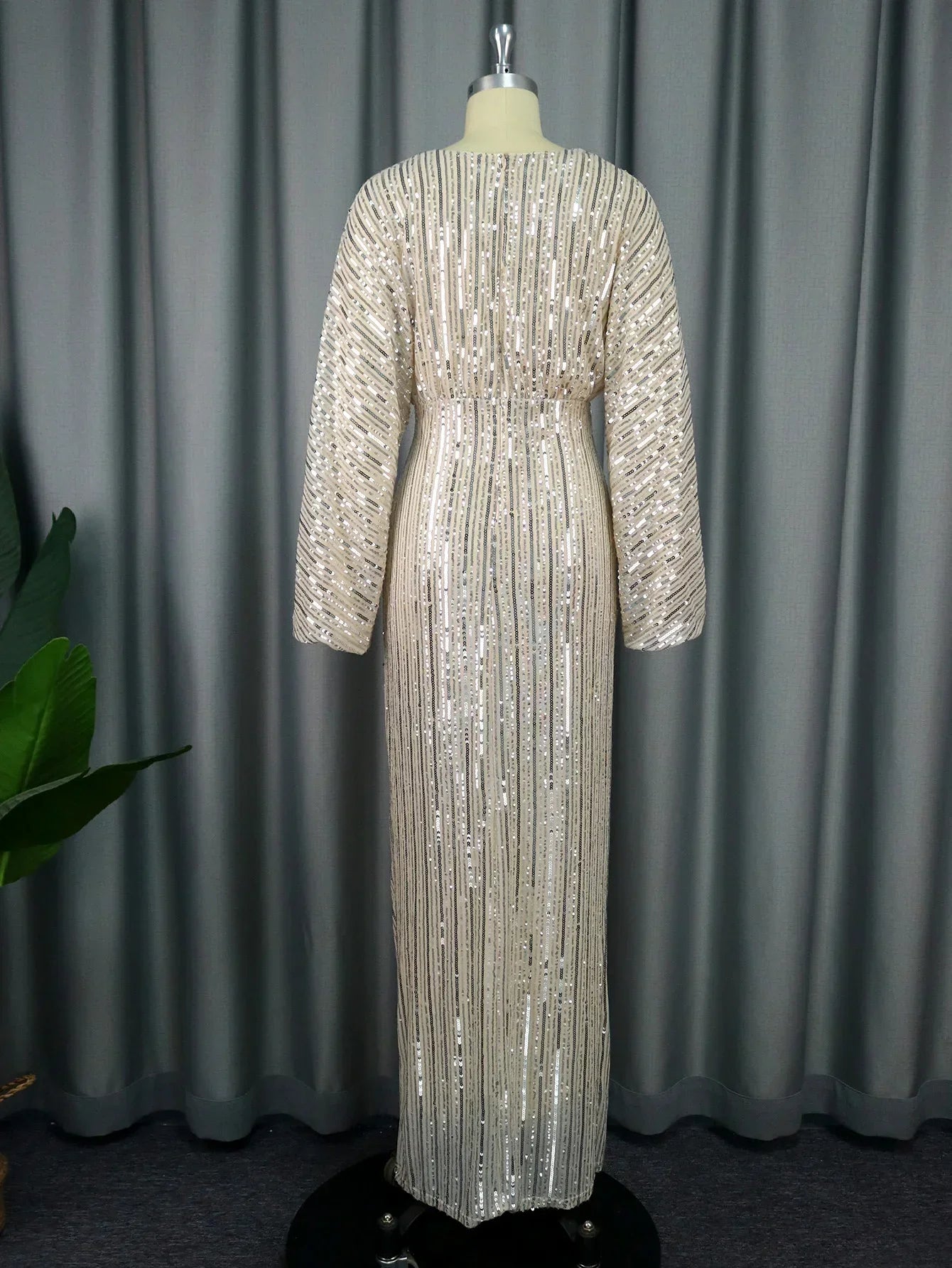 Silver Sequin Party Elegant