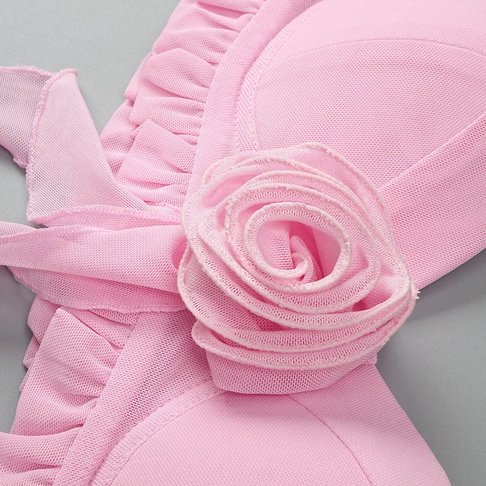 2024 New Sexy Hanging Neck 3D Flower