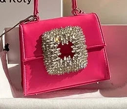 Luxury Design Velvet Handbag Bling