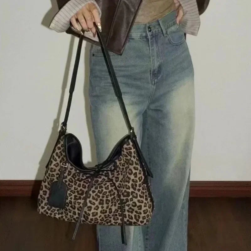 Vintage Leopard Shoulder Bag