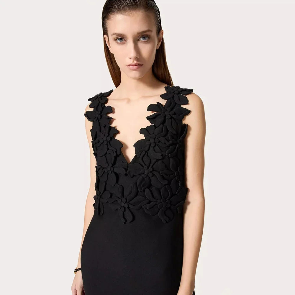 2024 High Quality Black Dress Luxury