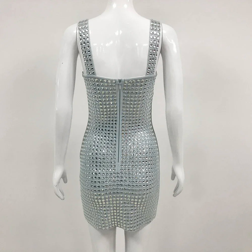 Celebrity Sexy Tank Backless Diamonds