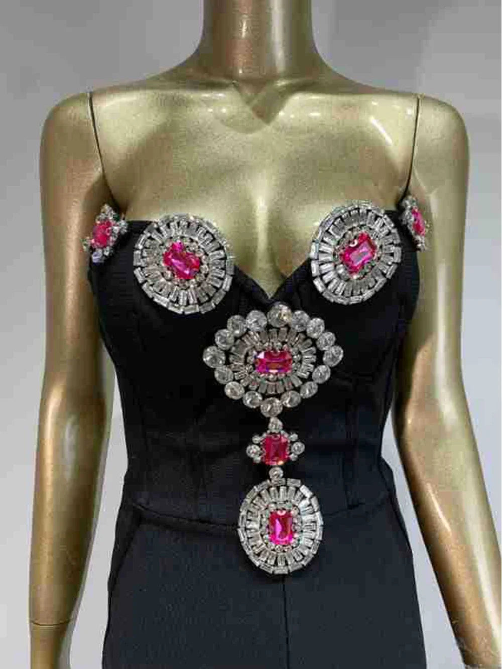 2024 Black Sexy Jumpsuit Bodycon