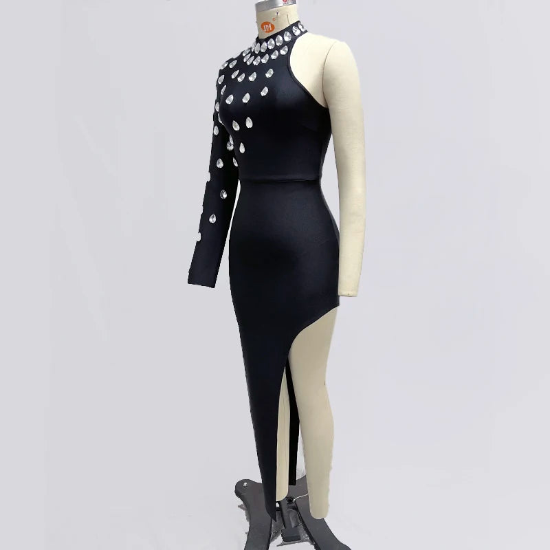 2024 Black Single Sleeve Diamond