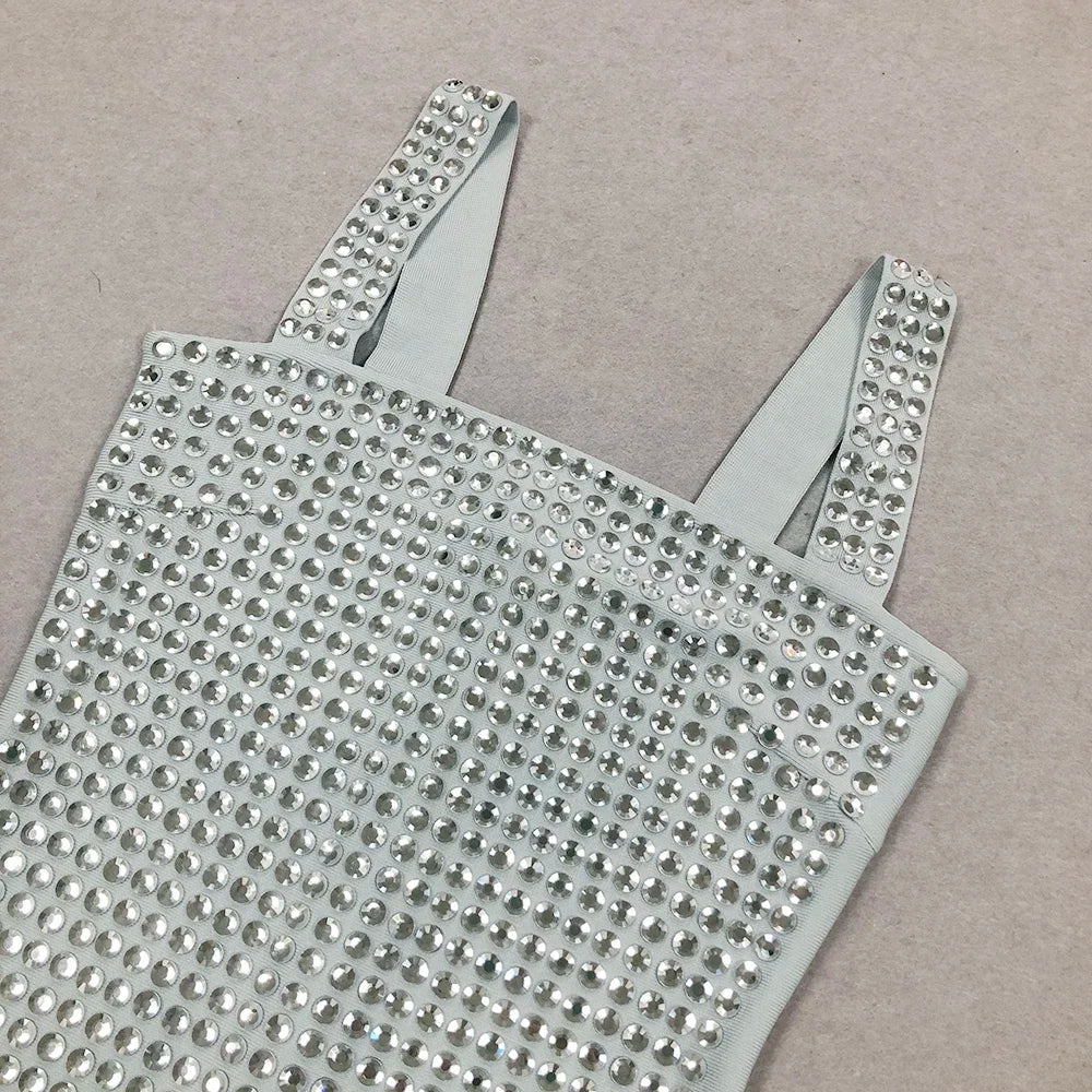 Celebrity Sexy Tank Backless Diamonds