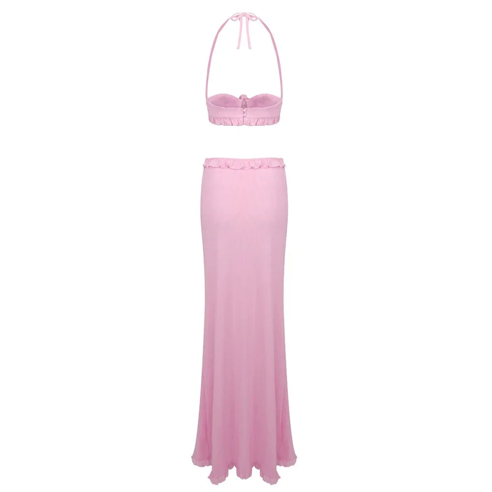 2024 New Sexy Hanging Neck 3D Flower