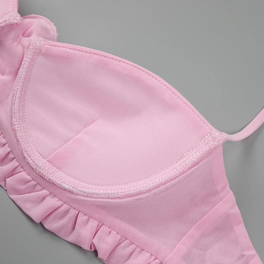 2024 New Sexy Hanging Neck 3D Flower