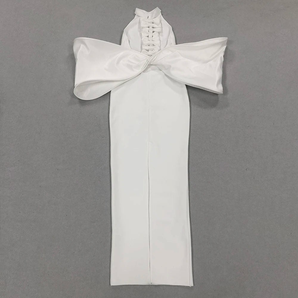 Bandage Halter White Back bow
