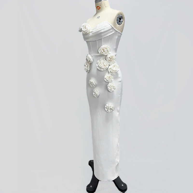 Sexy Strapless Florals Off