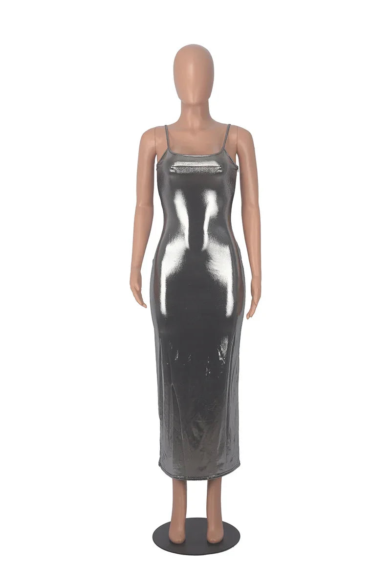 Shiny Bodycon Slim Women Sexy Ankle