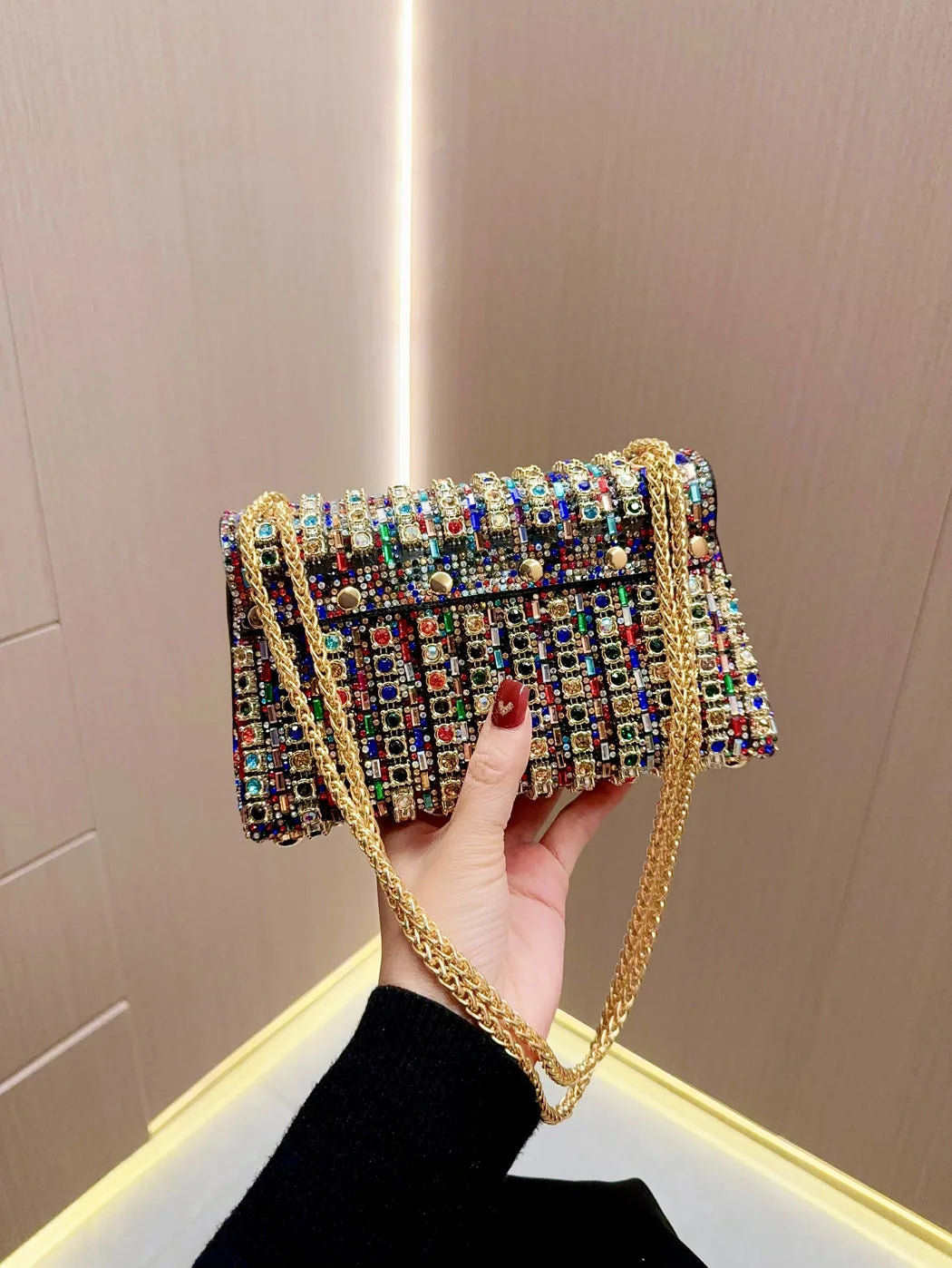 Rhinestone Clutch Bag Bling