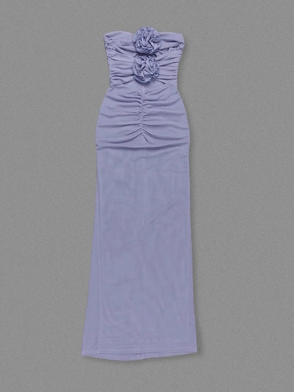 3D Flower Hollow Out Long Dress