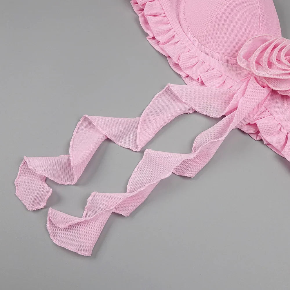 2024 New Sexy Hanging Neck 3D Flower