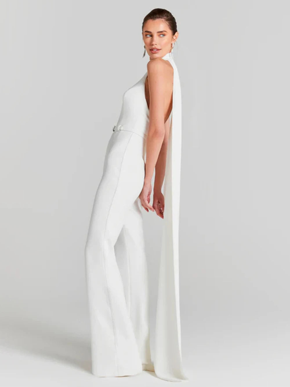 2024 Backless Halter Neck Slim Fit Floor