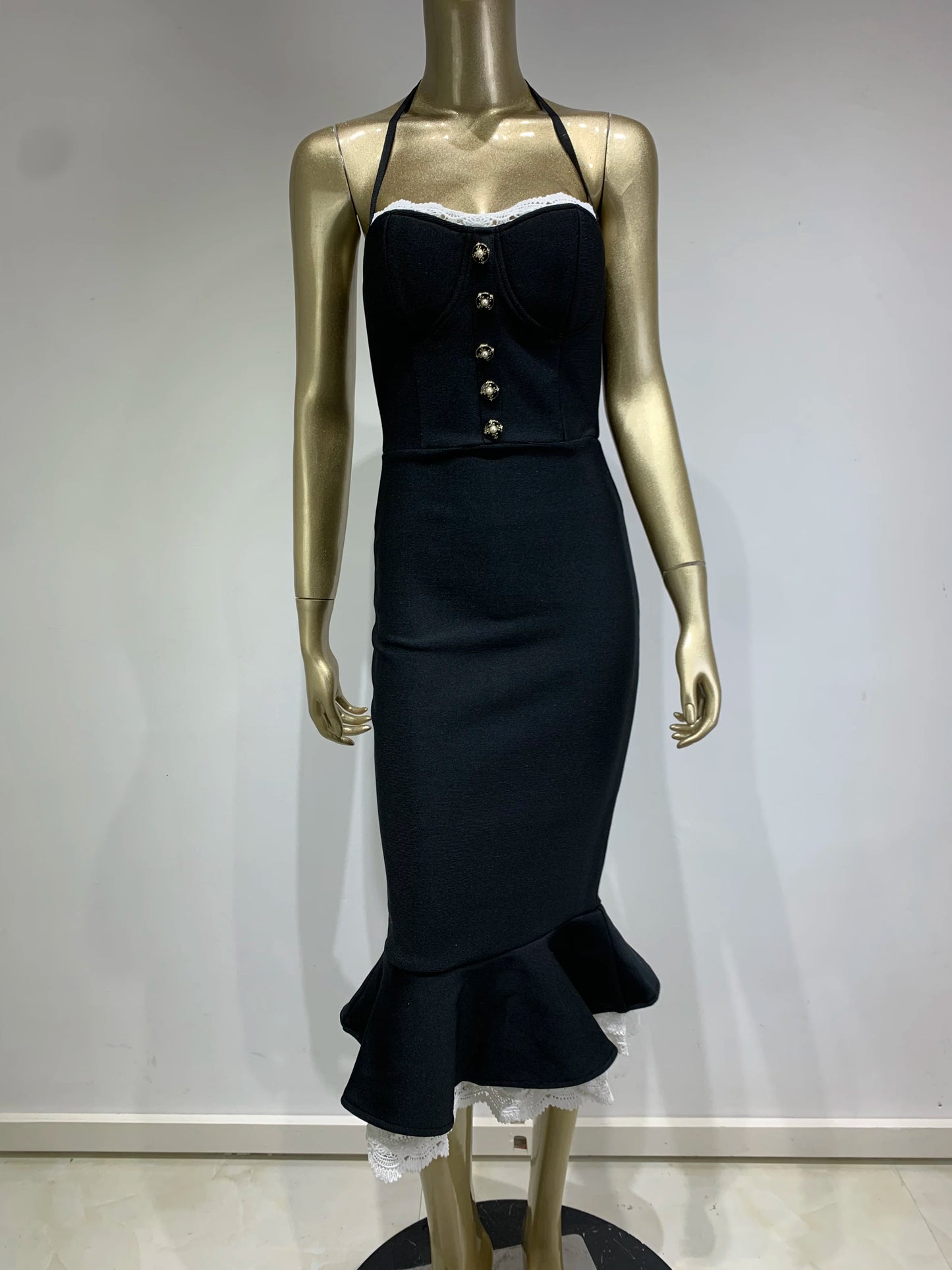 Celebrity Sexy Backless Halter