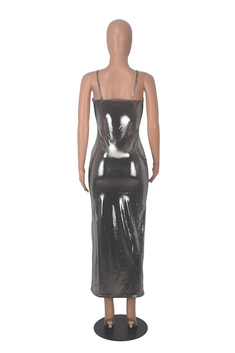 Shiny Bodycon Slim Women Sexy Ankle