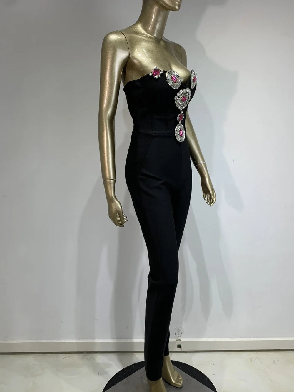 2024 Black Sexy Jumpsuit Bodycon