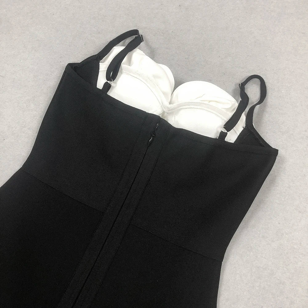 2024 New Black Sexy Strap Flower
