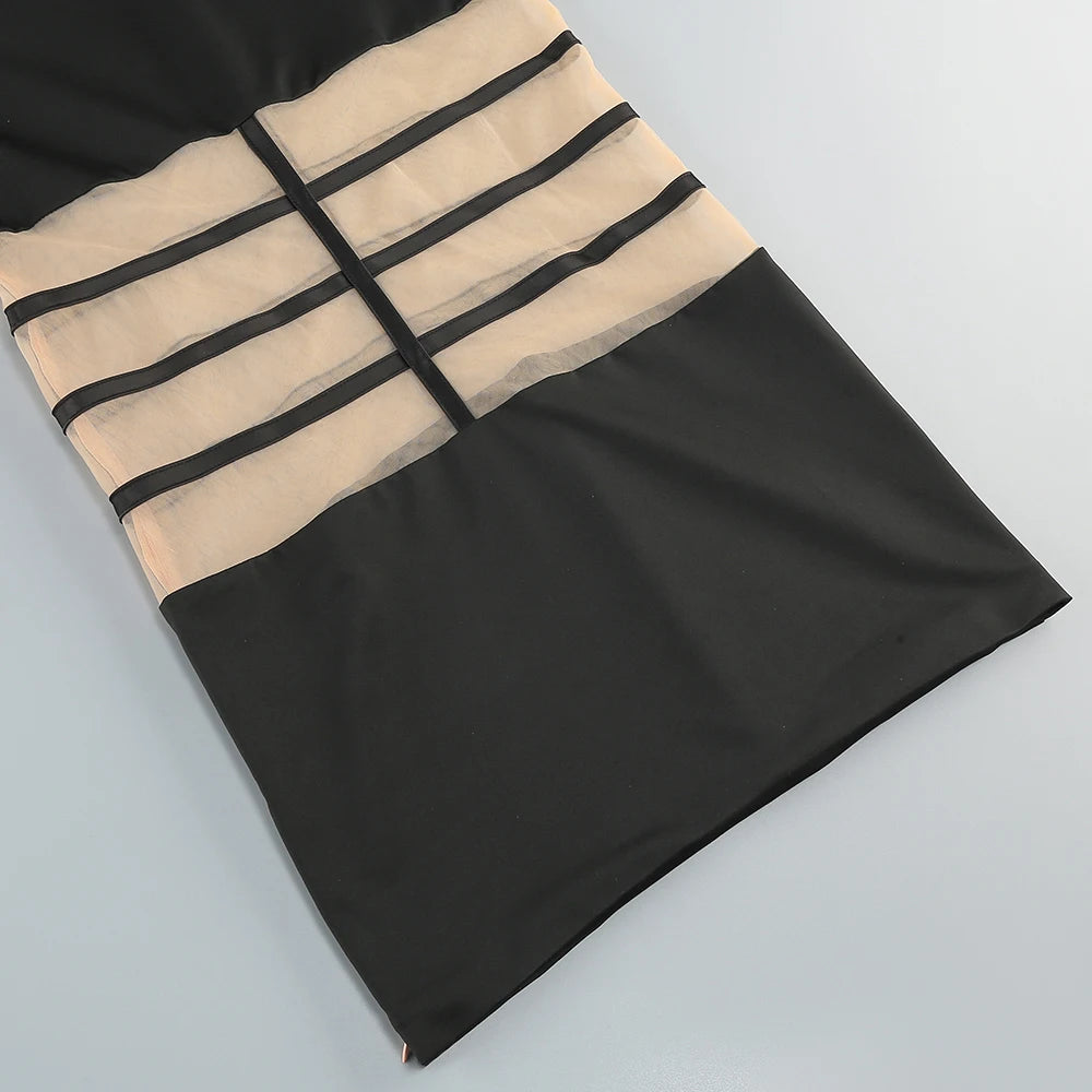 Sexy Mesh Patchwork "Stunner"