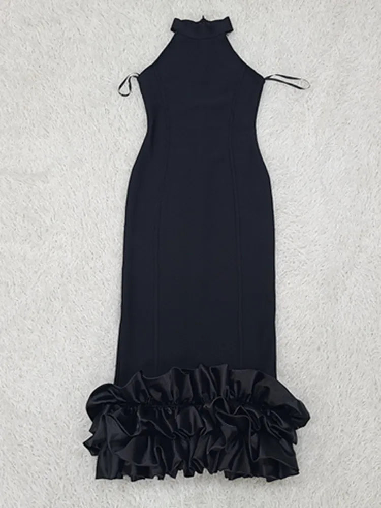 Tank Black Mermaid Mid-Caf Bodycon