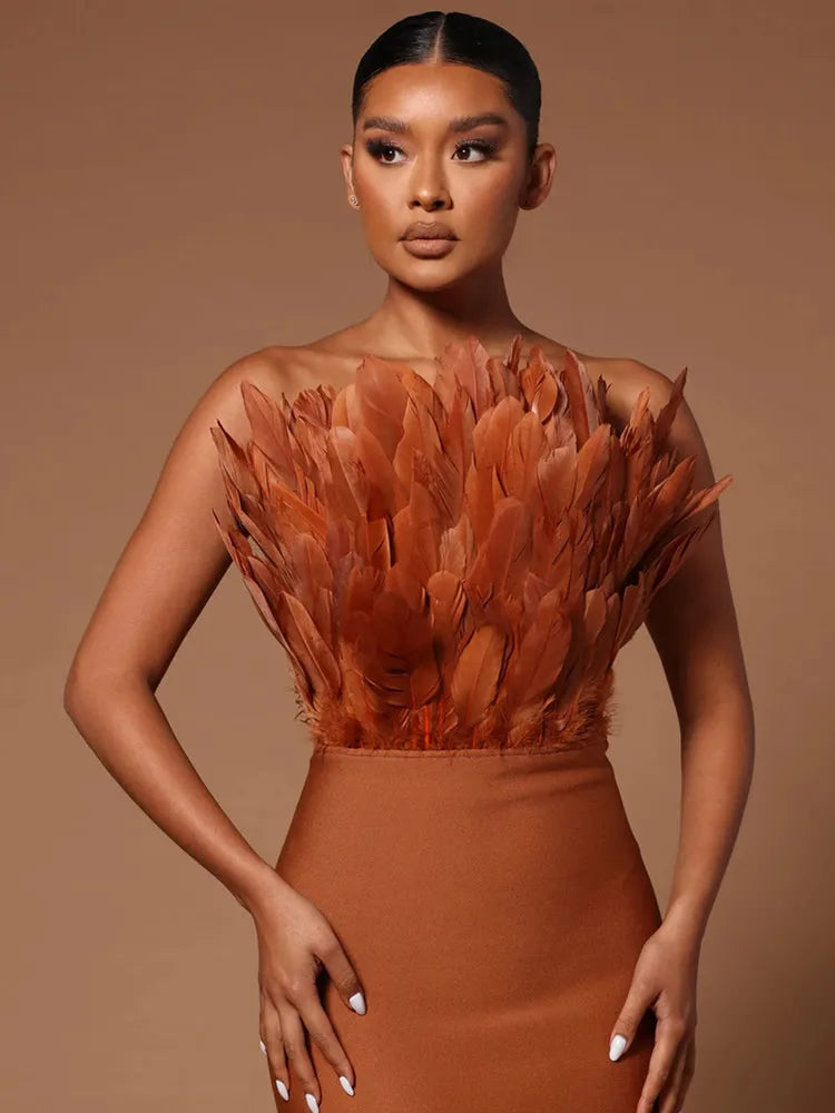 Sexy Strapless Backless Bodycon