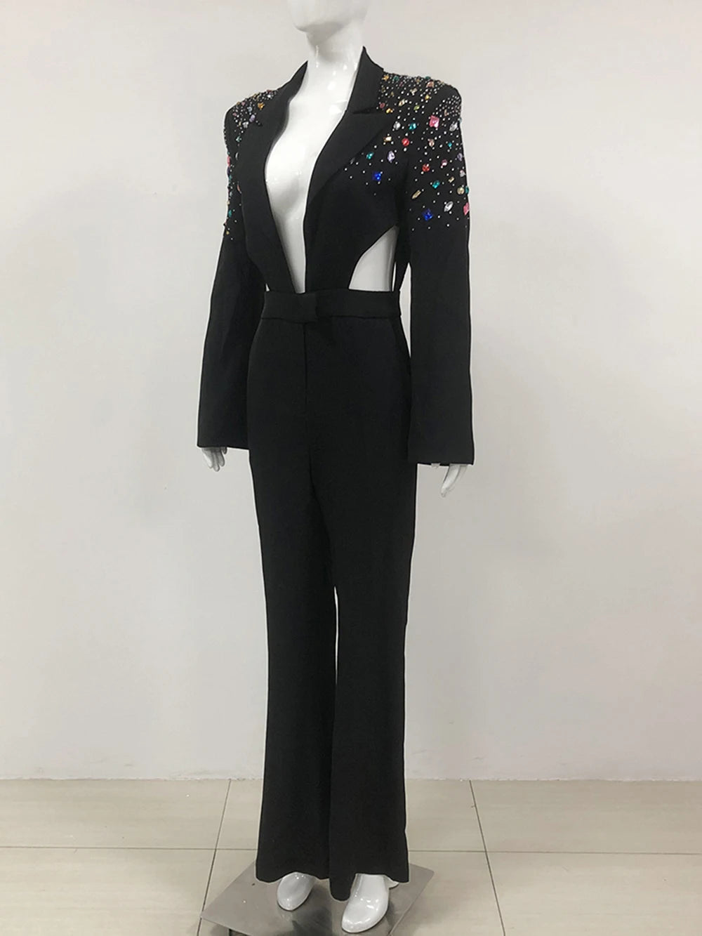 Full Length Jumpsuit Autumn Sexy Hollow