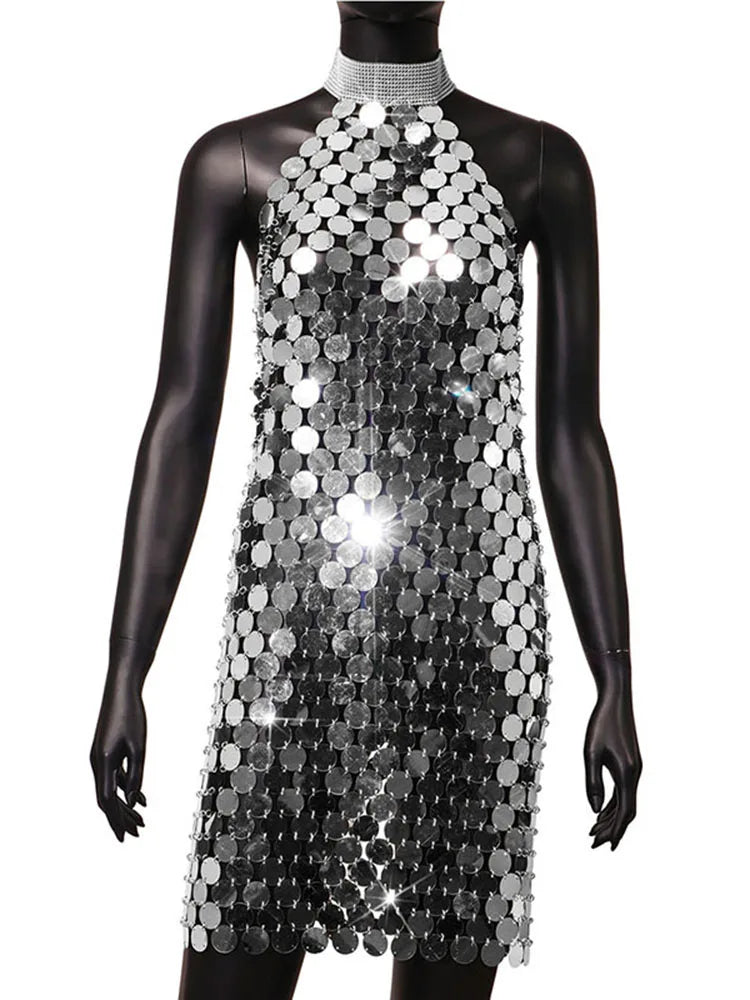 Shiny Squins Sexy 2023 Plastic Sequin Sleeveless