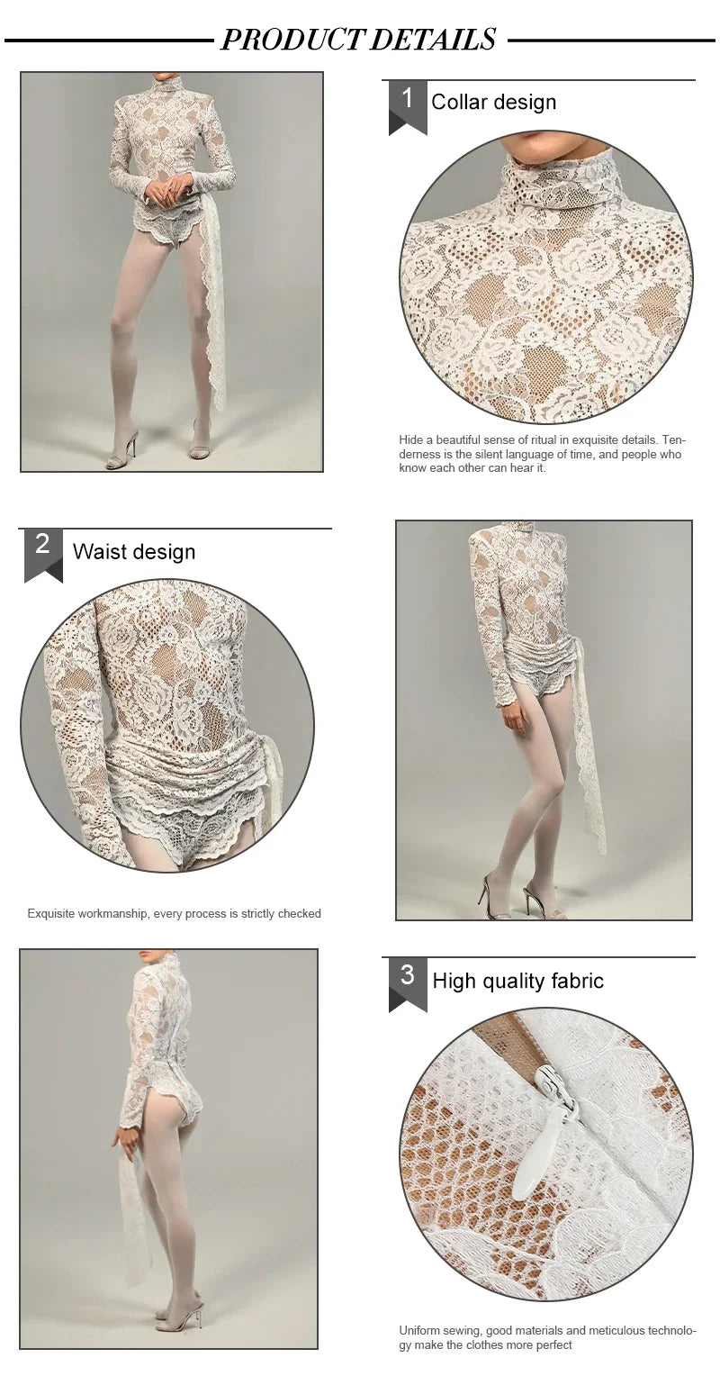 Ivory Mesh Patchwork Flora