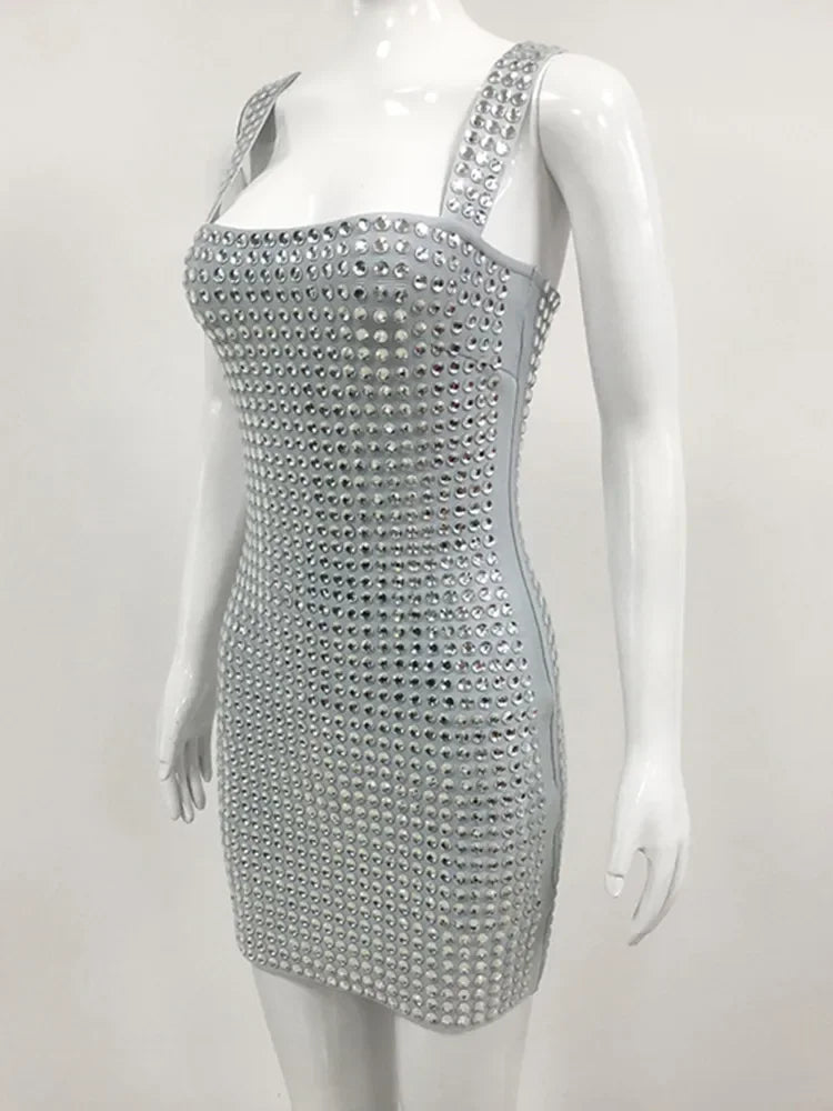 Celebrity Sexy Tank Backless Diamonds