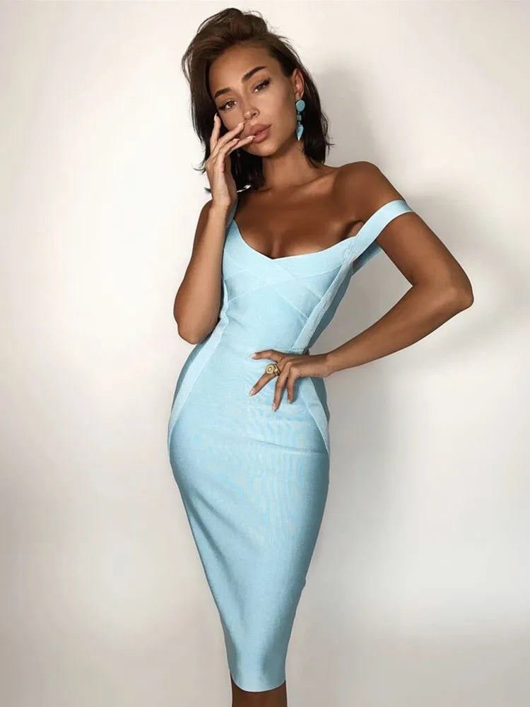 Rayon Bandage Dress Celebrity