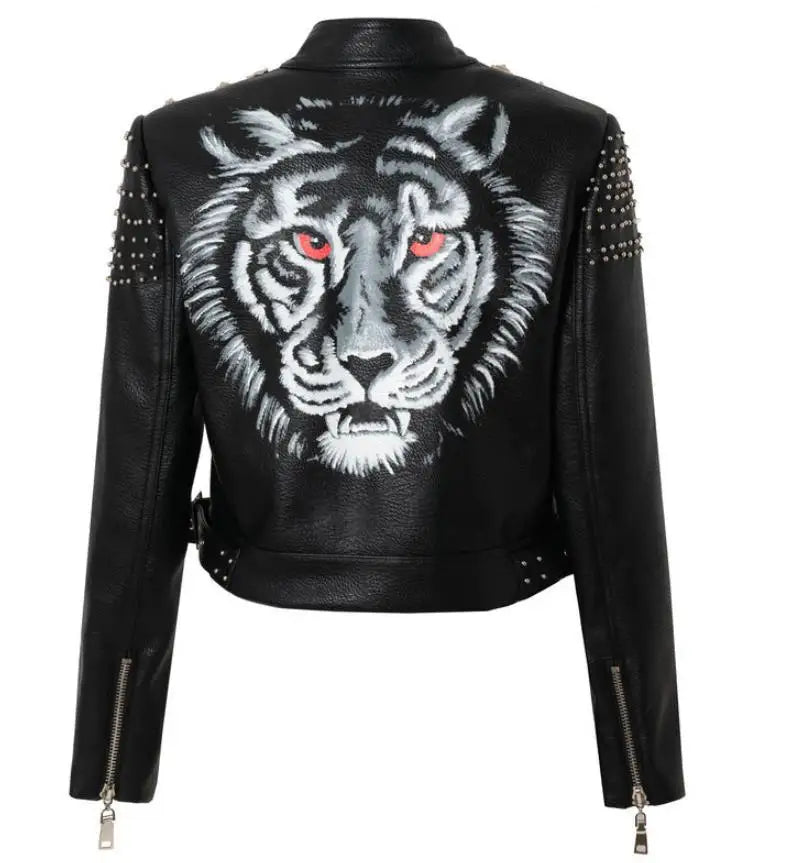 Collar Rivet Short Slim Locomotive Leather