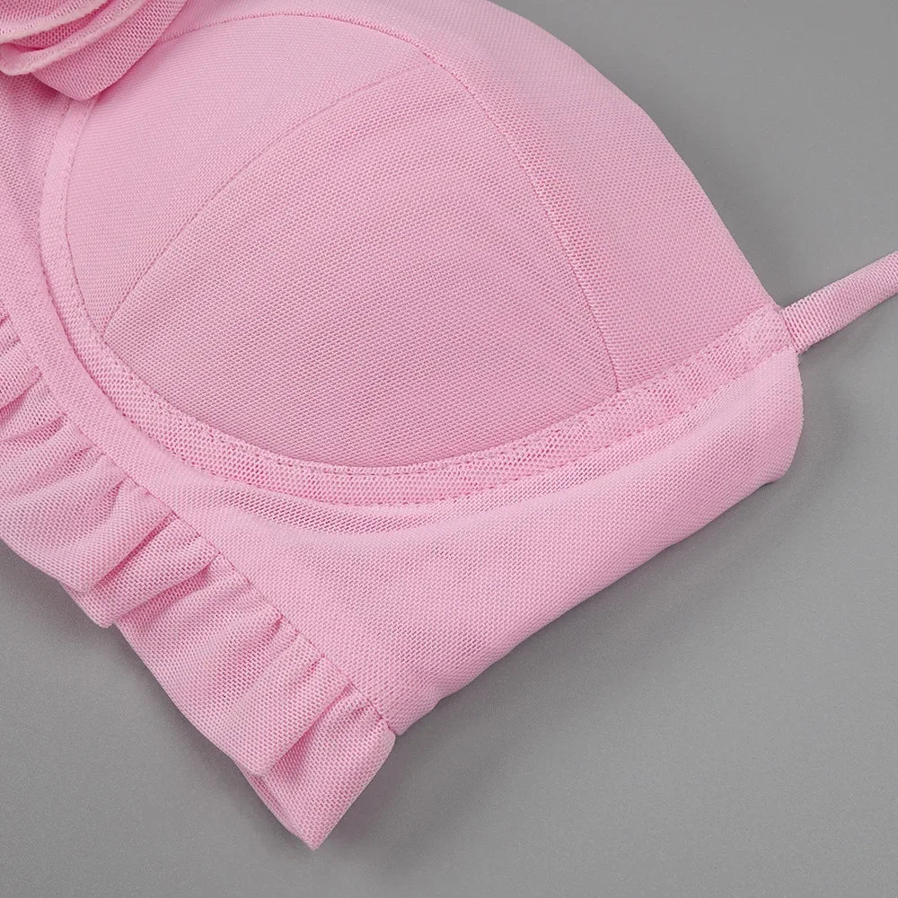 2024 New Sexy Hanging Neck 3D Flower