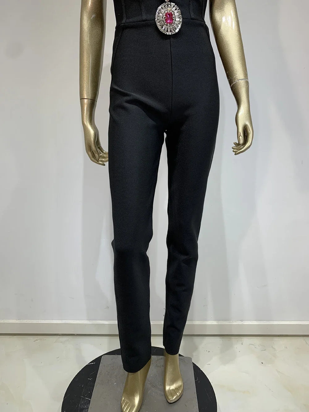 2024 Black Sexy Jumpsuit Bodycon