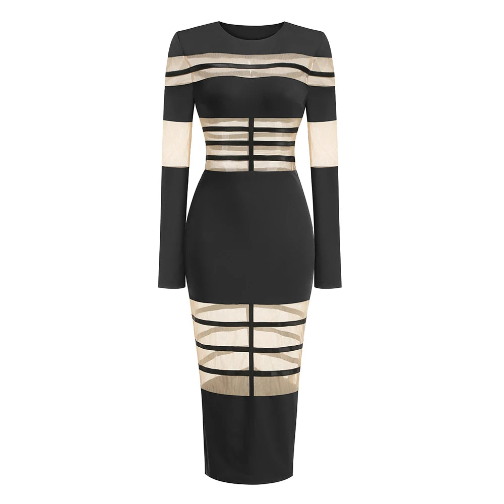 Sexy Mesh Patchwork "Stunner"