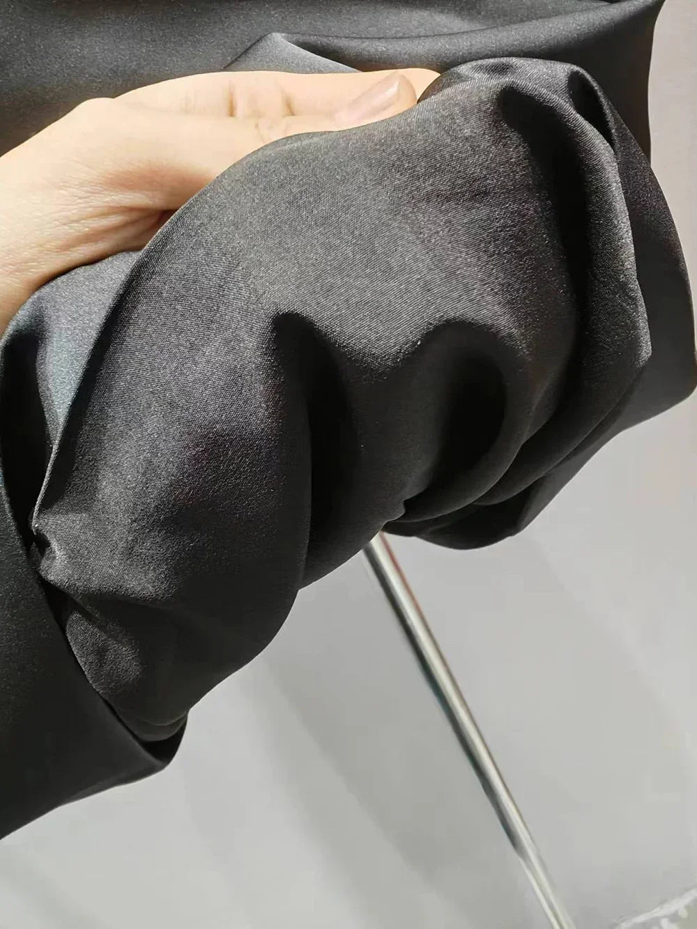 Black Sexy Strapless A-line