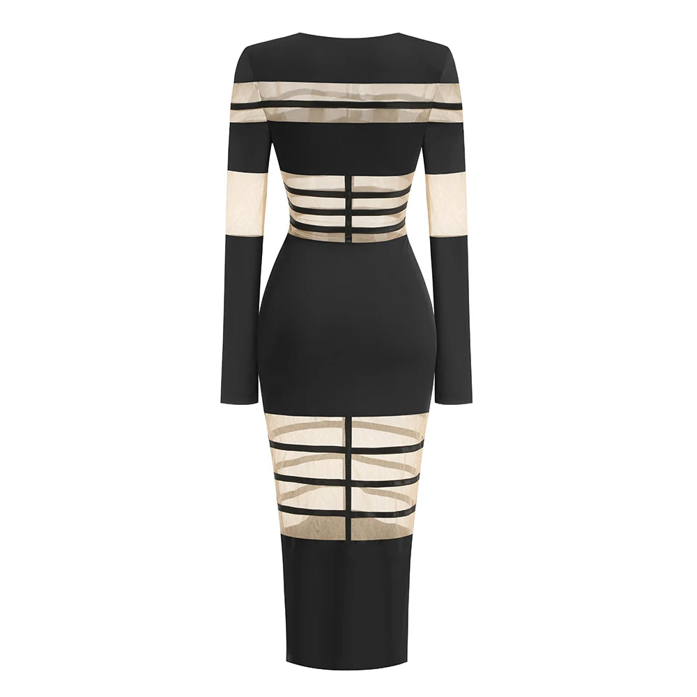 Sexy Mesh Patchwork "Stunner"