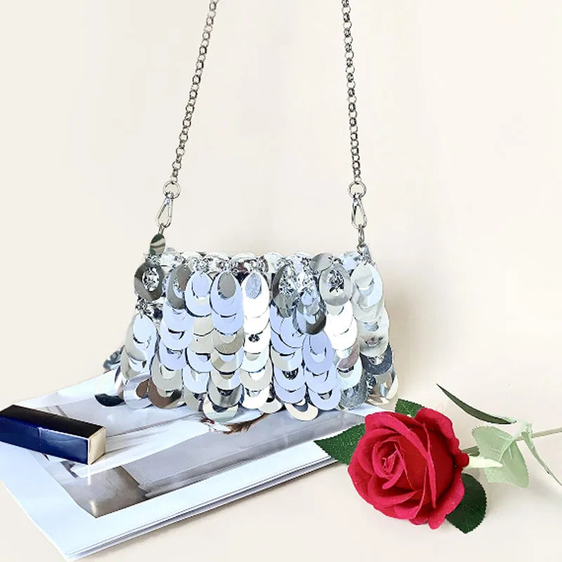 Bling Sequin High-quality Silver Phone Bag