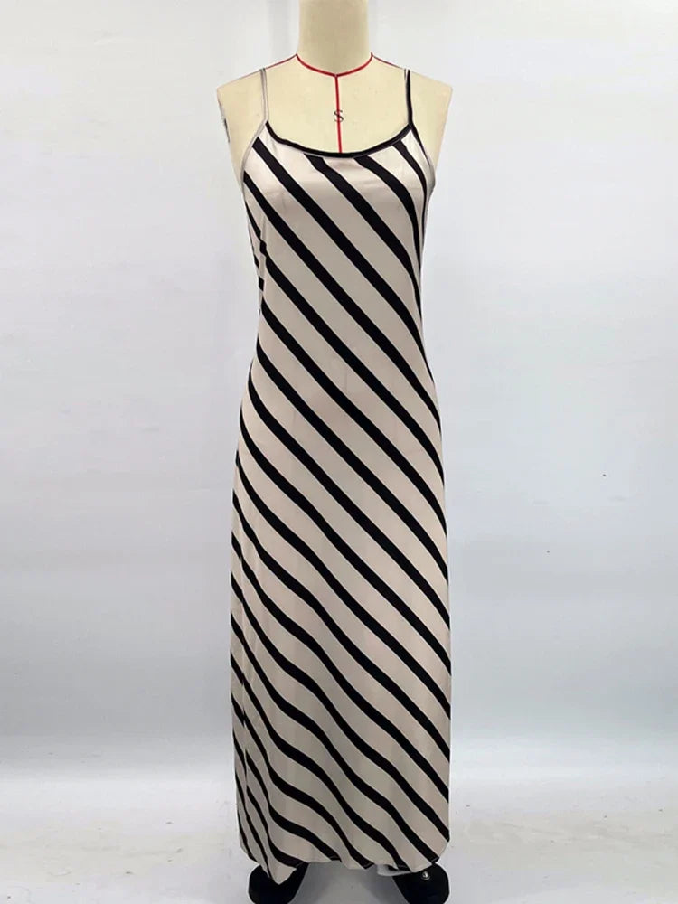 Zebra Printed Elegant Halter Dresses