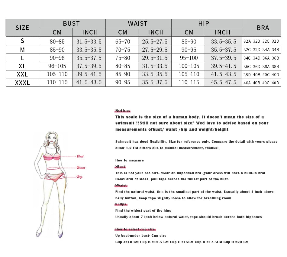 Two-Pieces One Shoulder Push-Up Padded Bra