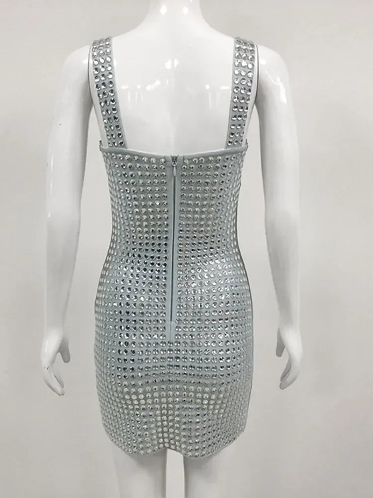 Celebrity Sexy Tank Backless Diamonds