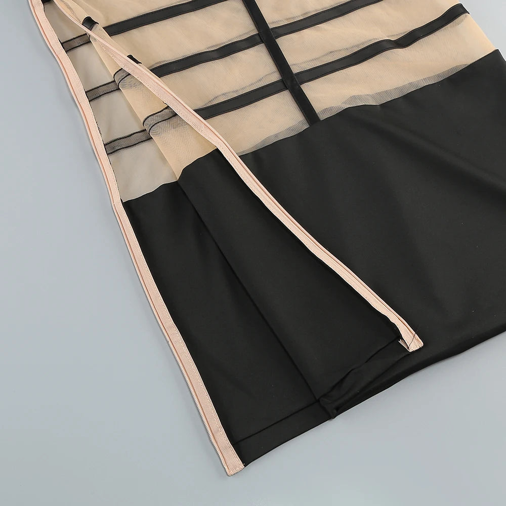 Sexy Mesh Patchwork "Stunner"