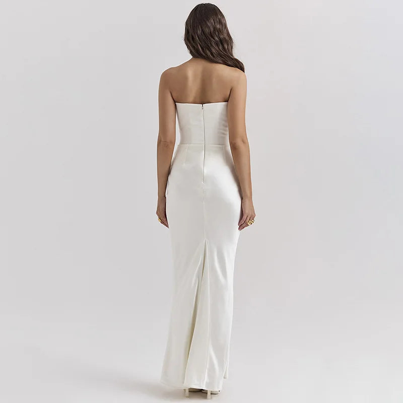 Strapless Corset Maxi Dress