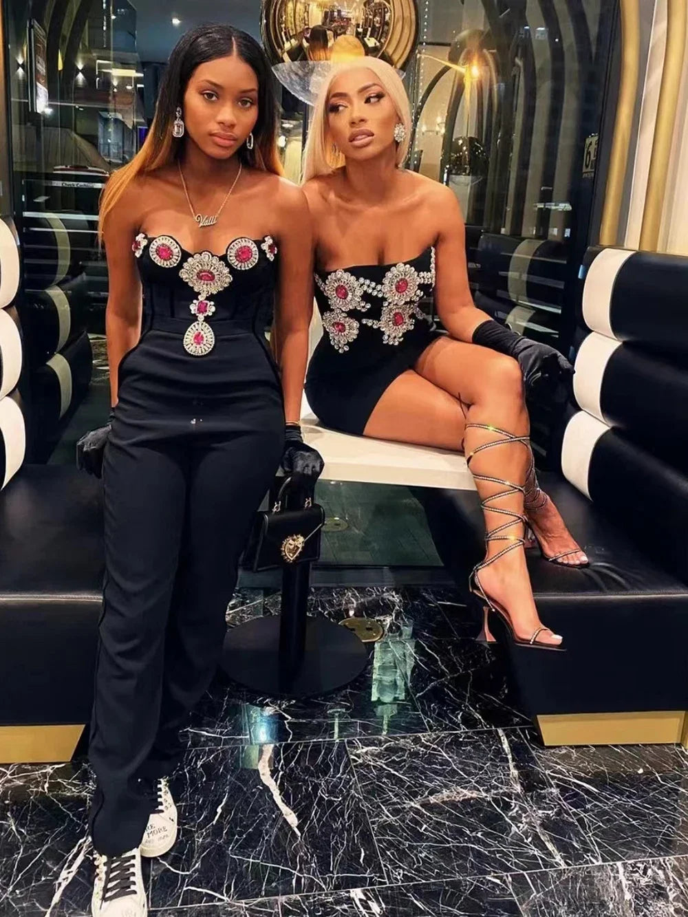 2024 Black Sexy Jumpsuit Bodycon