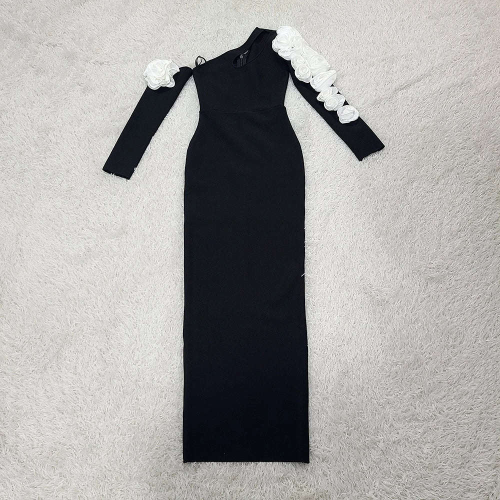 Off the Shoulder Bodycon Long Bandage Dress