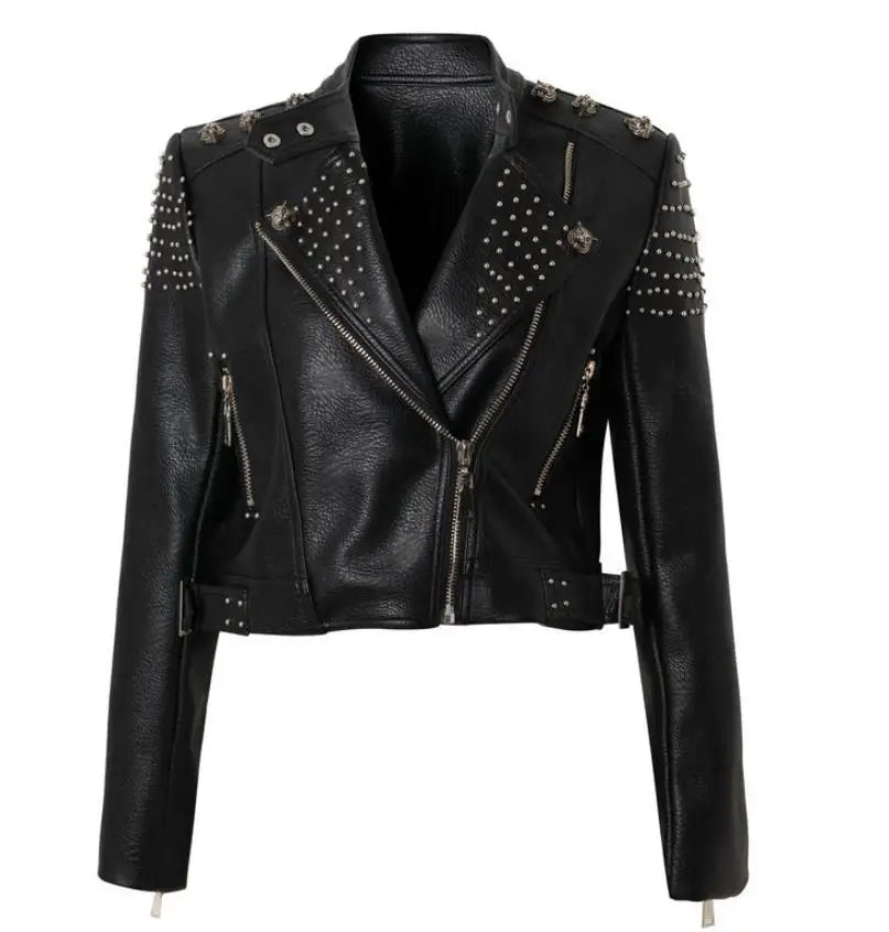 Collar Rivet Short Slim Locomotive Leather