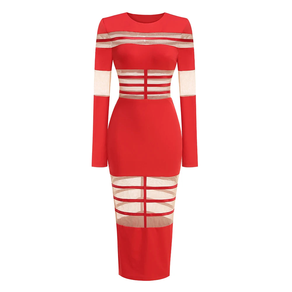 Sexy Mesh Patchwork "Stunner"