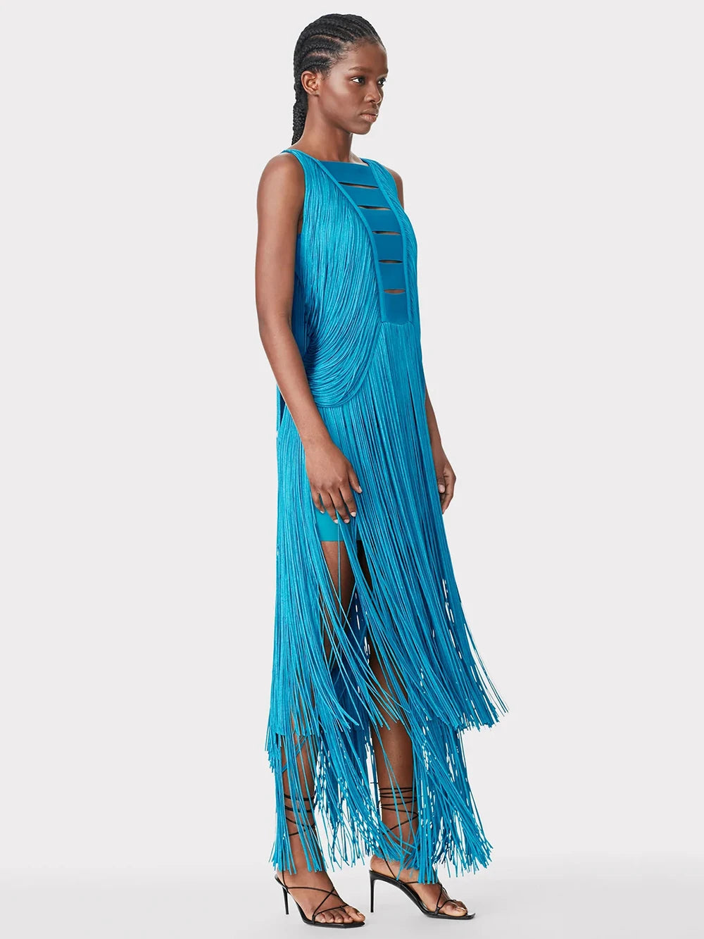 2024 New O-Neck Tassels Tight Long