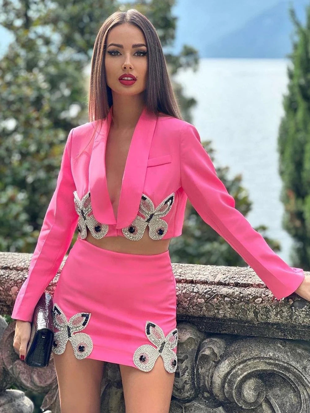 High Quality Rhinestone Diamond Outfit