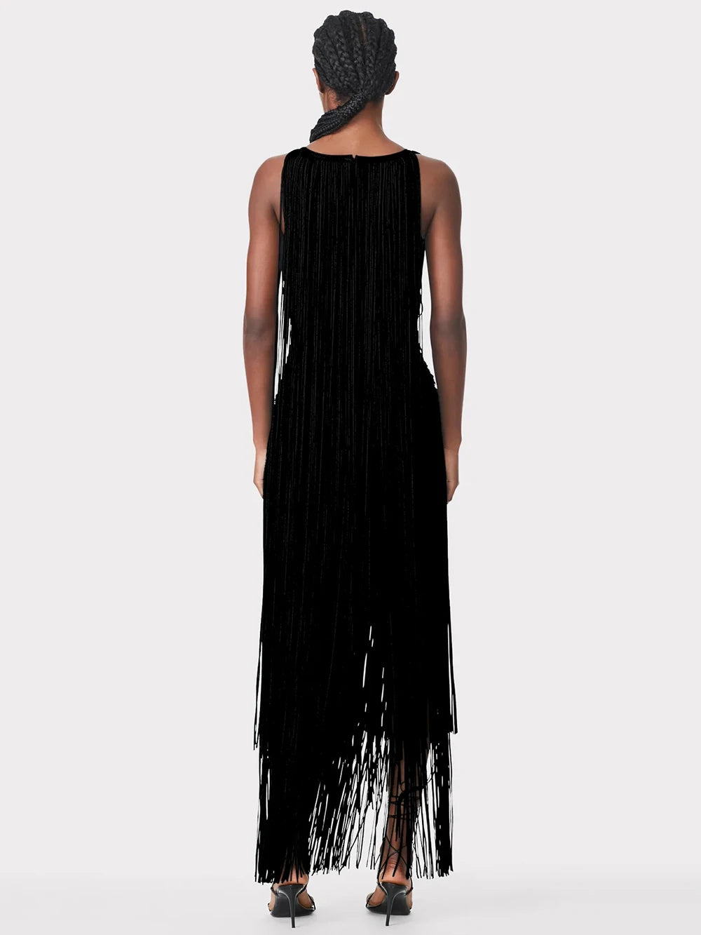2024 New O-Neck Tassels Tight Long